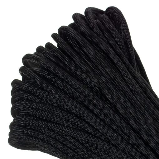 Paracord Planet - Genuine Type III 550 Paracord Nylon Colors Multiple Sizes – 550 LB Tensile Strength 10 feet Black