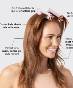 Kitsch Instant Volumizing Hair Clips for Women - Hair Roller Clips with Velcro Roller | Clip for Hair Volume & Curl | Easy to Use Volume Hair Clips for Root Lift of All Hair Type | Curl Clips, 2 Pcs 16 71U1a1a1wL