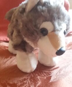 Wild Republic Wolf Plush, Stuffed Animal, Plush Toy, Gifts for Kids, Hug’Ems 7" 40 71U1rcqIe3L