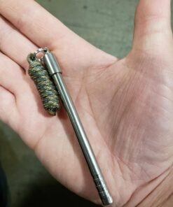 PicoPen Ti -Titanium Mini Ballpoint Pen with Magnetic Keychain Holder, Black Ink Medium Point Pocket Pen for Writing, Bullet Journaling, Taking Notes in Office, Business, and Everyday Carry 40 71U228DU0dL