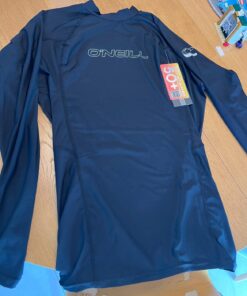 O'Neill Men's Basic Skins UPF 50+ Long Sleeve Rash Guard Large Black 24 71U2bqYDSGL
