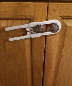6-Pack Sliding Cabinet Locks - Reusable U-Shaped Child Cabinet Locks for Baby Proofing Cabinets, Drawers, Cupboards & More - No Tools, No Drilling, Easy to Use Child Proof Cabinet Latches by Wittle 39 71U2sCeKV1L 1