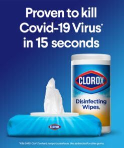 Clorox Disinfecting Wipes Value Pack, Cleaning Wipes, 75 Count Each, Pack of 3 (Package May Vary) 75 Count (Pack of 3) 37 71U32TdVygL