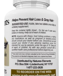 DHT Blocker for Hair Growth and Gray Hair - Unique DHT Blocking Vitamin and Herbal Formula for Hair Regrowth and Gray Hair with He Shou Wu - for Men and Women! - 1 Month Supply - Vegetarian Safe 7 71U37DzKMQL