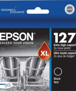EPSON 127 DURABrite Ultra Ink Black Cartridge For NX-530, NX-625, WF-3520, WF-3530, WF-3540, WF-545, WF-60, WF-630, WF-633, WF-635, WF-645, WF-7010, WF-7510, WF-7520, WF-840, WF-845 17 71U3RHmGe3L