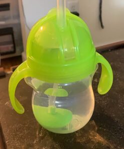 Munchkin® Any Angle™ Weighted Straw Trainer Cup with Click Lock™ Lid, 7 Ounce, Green 1 Count (Pack of 1) 38 71U48Yk5MAL