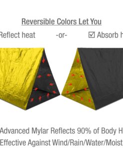 Swiss Safe Emergency Mylar Thermal Blankets + Bonus Gold Foil Space Blanket. Designed for NASA, Outdoors, Survival, First Aid, Double-Sided Black and Gold, 4 Pack Double Color Sides: Matte Black & Gold 10 71U55UZ8FvL