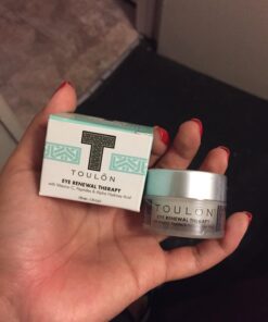 TOULON Eye Cream for Dark Circles, Puffiness and Wrinkles. Reduces Fine Lines with Vitamin C, Peptides & Alpha Hydroxy Acid. Minimizes Crows Feet, Puffy Eyes and Bags 33 71U5WHkGdL