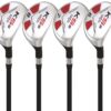 Senior Men’s Majek Golf All Hybrid Complete Full Set, which Includes: #4, 5, 6, 7, 8, 9, PW +SW Senior Flex Right Handed New Utility “A” Flex Club 19 71U6No51NFL