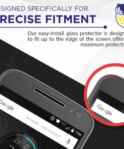 Alternative view of ILLUMISHIELD Glass Screen Protector Compatible with Motorola Moto G4 Plus (2-Pack) Anti-Scrach, Case Friendly and No-Bubble Clear Tempered Glass