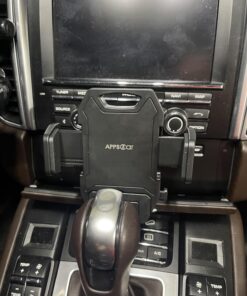 APPS2Car Sturdy CD Slot Phone Mount with One Hand Operation Design, Hands-Free Car Phone Holder Universally Compatible with All iPhone & Android Cell Phones, for Smartphone Mobile Black 33 71U75dd4PdL