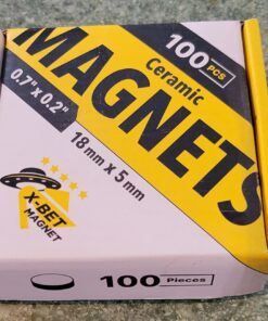 X-Bet Magnet Ceramic Magnets - Round Disc - Flat Circle Magnets Bulk for Crafts, Science & Hobbies - Perfect for Refrigerator, Whiteboard, Fridge and Science Experiments 100 PCs 36 71U7Ge79YlL 1