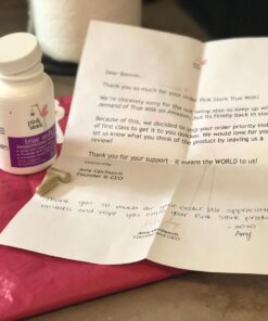 Pink Stork Total Lactation Supplement for Breast Milk Supply, Organic Fenugreek and Alfalfa to Support Breastfeeding, Milk Flow, and Production, Postpartum Essentials - 60 Capsules 38 71U7Ig5a6IL