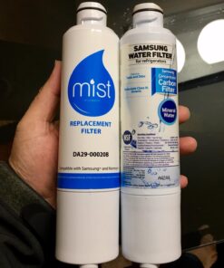 Mist DA29-00020B Water Filter Replacement for Samsung, Refrigerator Water Filter compatible with DA29-00020B-1, Haf-Cin/Exp, RF263BEAESR, RF28HMEDBSR, RF4287HARS, and many more Samsung models(1 pack) 30 71U7evJMOUL