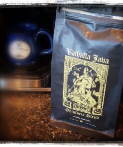 Death Wish Coffee Valhalla Java Single Serve Pods - Extra Kick of Caffeine - Coffee Pods Made with USDA Certified Organic Fair Trade Arabica and Robusta Beans (10 Count) 41 71U7zFuMqmL