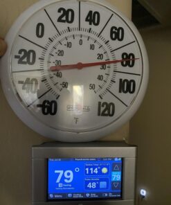 Springfield Indoor Outdoor Big Bold Thermometer, 8.5 Inch, White 42 71U8EGRlHYL