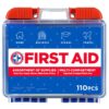 Be Smart Get Prepared 110 pc First Aid Kit: Clean, Treat, Protect Minor Cuts, Home, Office, Car, School, Business, Travel, Emergency, Outdoor, Camping & Sports, FSA/HSA (Packaging may vary) Dark Blue 1 Count (Pack of 1)