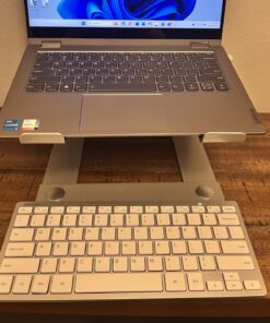 LORYERGO Laptop Stand, Ergonomic Computer Stand Laptop Riser for Desk, Laptop Stand Desk Holder Compatible with Most 10-15.6” Laptops, Silver A-Silver 31 71U96HR0GwL