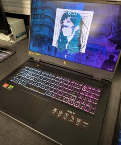 Acer Nitro 17 Gaming Laptop | AMD Ryzen 7 7840HS Octa-Core CPU | NVIDIA GeForce RTX 4060 Laptop GPU | 17.3" QHD 165Hz IPS Display | 1TB Gen 4 SSD | Wi-Fi 6E | RGB Backlit KB | AN17-41-R7G3, Black R7 7840HS / RTX4060 75 71UA9KTWD L