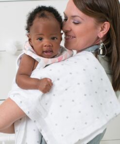 Ziggy Baby Muslin Baby Swaddle Blankets - 3 Pack - Gender Neutral for Boys and Girls - Chevron, Arrow, Cross, Grey/White (47x47) Grey-white 30 71UALz5BWZL