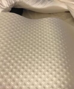 Aeris Wedge Pillow for Sleeping -Post Surgery Pillow -Unique Curved Design -Memory Foam- Incline Pillow for Elevation,Pregnancy,Reading Snoring,Back & Knee Support,Breathing –,Washable Cover 25"x25"x8.5" 35 71UANGMzCUL