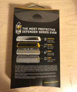 OtterBox Samsung Galaxy S7 Defender Series Case - BLACK, rugged & durable, with port protection, includes holster clip kickstand Standard Packaging 36 71UAlEcIBL