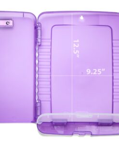 Officemate Slim Clipboard Storage Box, Purple (83305) (1 Clipboard) Translucent Purple 18 71UAqQsjYAL