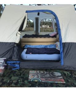 Coleman Camping Tent with Instant Setup, 4/6/8/10 Person Weatherproof Tent with WeatherTec Technology, Double-Thick Fabric, and Included Carry Bag, Sets Up in 60 Seconds 8-person Cabin Tent 43 71UCF5RpucL