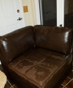 Leather Repair Kit/Leather Color Kit/Cleaner/Color Restorer/Sponge Applicator (Leather Repair) (Vinyl Repair) (Leather Dye) (Dark Brown) Dark Brown 20 71UCL721YpL