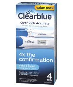 Clearblue Pregnancy Test Combo Pack, 4ct - Digital with Smart Countdown & Rapid Detection - Value Pack Combo 4 33 71UCTHSNy2L 1