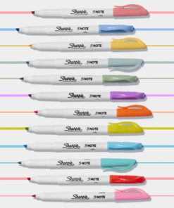 SHARPIE S-Note Creative Markers, Highlighters, Assorted Colors, Chisel Tip, 24 Count 39 71UDNTjs8qL