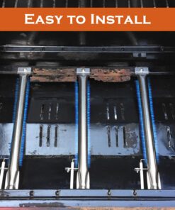 Hongso SBF231 15 3/8" BBQ Gas Grill Replacement Stainless Steel Pipe Tube Burner for BBQ Pro, Kenmore Sears, K Mart Part, Members Mark Part, Outdoor Gourmet, Lowes Model Grills, 4-Pack 17 71UDYCEvMWL