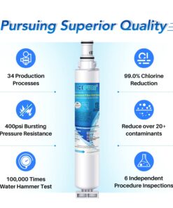 ICEPURE 4396701 Replacement for Kenmore 9915, 469915, Whirlpool EDR6D1, WF293, RWF2000A, LC200V, SGF-W10, L200V, RWF1021, Filter 6, WFL200, 4396702, EFF-6001A, Refrigerator Water Filter 3PACK 15 71UEYa6d4NL