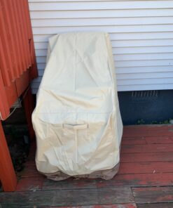 Classic Accessories Veranda Water-Resistant 25.5 Inch Stackable Patio Chair Cover, Pebble 39 71UEa5jTLL