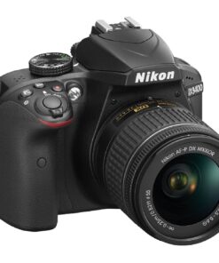 Alternative view of Nikon D3400 w/ AF-P DX NIKKOR 18-55mm f/3.5-5.6G VR (Black) Black w/ 18-55mm Base