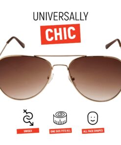 grinderPUNCH Unisex Aviator Sunglasses | Fashionable & Lightweight Frame Suits All Face Shapes | 100% UV Protection 22 71UFYG3UhzL 1