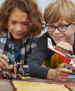 LEGO City Heavy Cargo Transport 60183 Toy Truck Building Kit with Trailer, Toy Helicopter and Construction Minifigures for Creative Play (310 Pieces) (Discontinued by Manufacturer) 24 71UFfjHfh7L