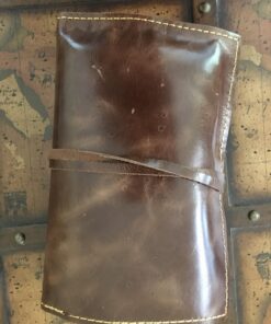 Rustic Genuine Leather Pencil Roll - Pen and Pencil Case - Dark Brown 46 71UFvB0KzCL