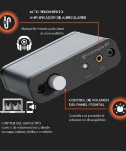 Audioengine D1 32-bit Portable Headphone Amp and USB DAC AMP, Preamp, Laptop Desktop Headphone Amplifier, Pro Gaming and Musicians 24 71UG2wzrI6L