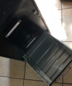 Office Dimensions 20225 File Cabinet, 18-Inch, Black 3 Drawer 40 71UHQDu JkL