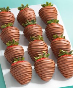 Alternative view of A Gift Inside Milk Madness Chocolatey Dipped Strawberries - 12 Berries