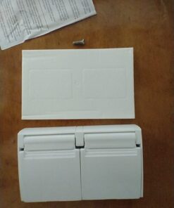RV Designer Snap Cover Oulet Plate, Weatherproof, AC Electrical White 21 71UIIp1YZUL
