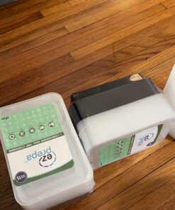 Ez Prepa [15 Pack 28oz Single Compartment Meal Prep Containers with Lids - Food Storage Containers Bento Box, Lunch Containers, Microwavable, Freezer, and Dishwasher Safe, Food Containers 23 71UIQc39JcL