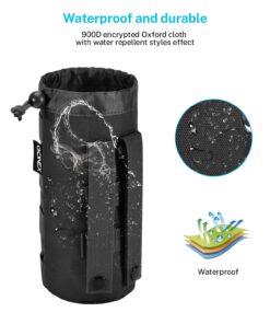 Gonex Tactical MOLLE Water Bottle Pouch, Drawstring Open Top & Mesh Bottom Travel Water Bottle Bag Hydration Carrier Black 30 71UK0JqNcL 2