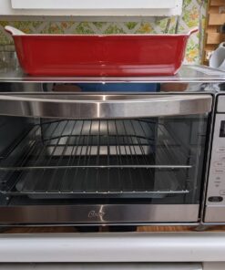 Oster Toaster Oven, 7-in-1 Countertop Toaster Oven, 10.5" x 13" Fits 2 Large Pizzas, Stainless Steel Convection Oven 38 71UK6CYHaL