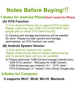 USB Snake Inspection Camera, FANTRONICS USB C Borescope, Scope Camera with 8 LED Lights for (16.4ft) OTG Android Phone, Windows PC, MacBook 25 71UKCWE5SJL