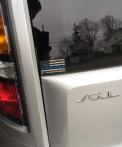 Tattered 3M Reflective Thin Blue Line 3.5 X 2 Decal Sticker United States Us Flag Tactical Police Law Enforcement 21 71UKCsHV6IL