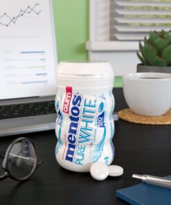 Mentos Pure White Sugar-Free Chewing Gum With Xylitol, Sweet Mint, Bulk, 50Piece Bottle (Pack Of 6) 12 71UKHljgPL