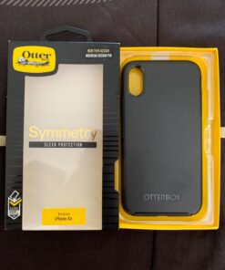 OtterBox iPhone XR Symmetry Series Case - BLACK, Ultra-Sleek, Wireless Charging Compatible, Raised Edges Protect Camera & Screen iPhone Case 48 71UKRLraozL