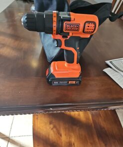 BLACK+DECKER 20V Max Drill & Home Tool Kit, 68 Piece (LDX120PK) 20V Home Tool Kit 49 71UKgKz3MhL 1
